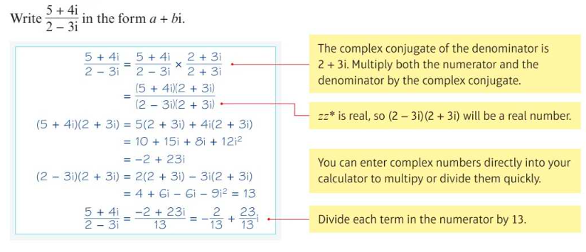 complex conjugate