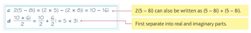 imaginary and complex numbers