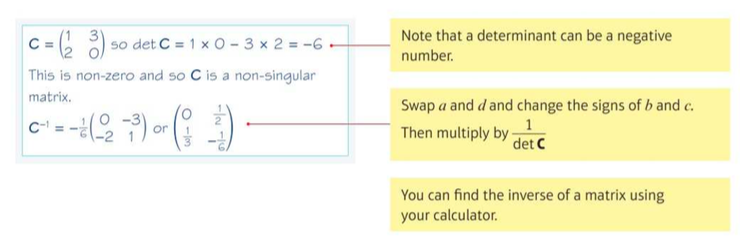 inverting a 2 x 2 matrix