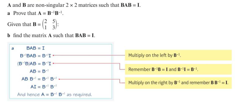 inverting a 2 x 2 matrix