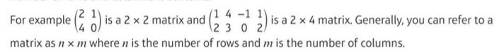 Introduction to matrices