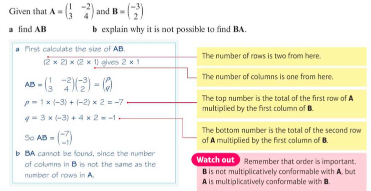 multiplication of matrices