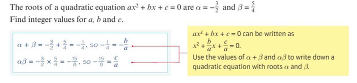 Polynominal quadratics and complex numbers