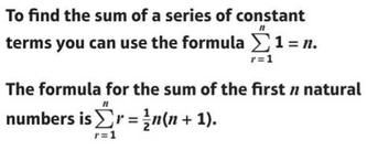Sums of natural numbers