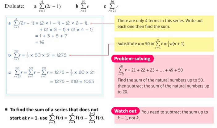 Sums of natural numbers