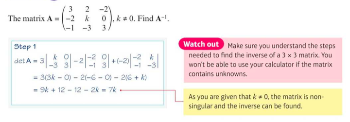 inverting a 3 x 3 matrix