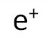 Positrons symbol