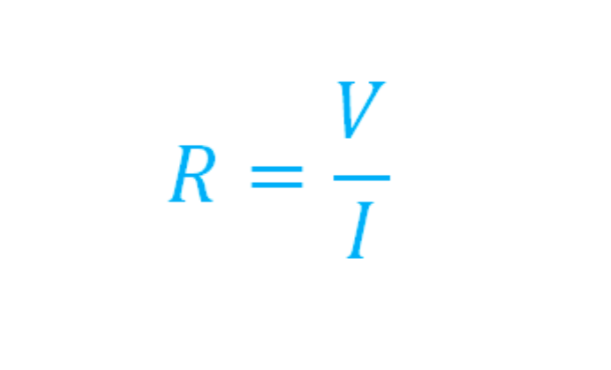 Formula for electric current