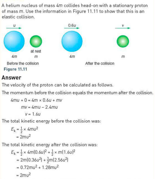 Elastic and inelastic collisions