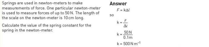 Hooke's Law