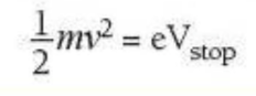 Stopping potential of electron