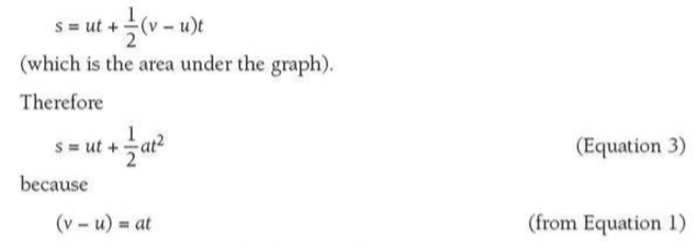 Equations for uniform acceleration